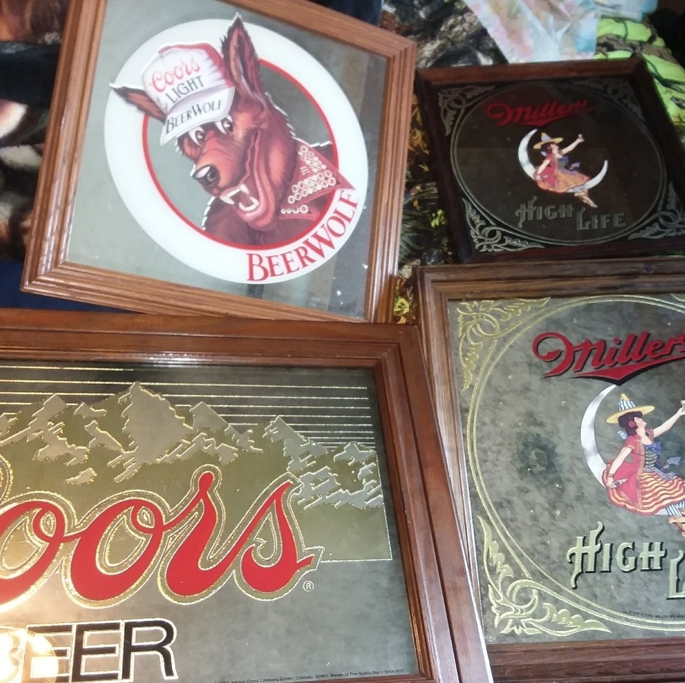 Old bar mirrors